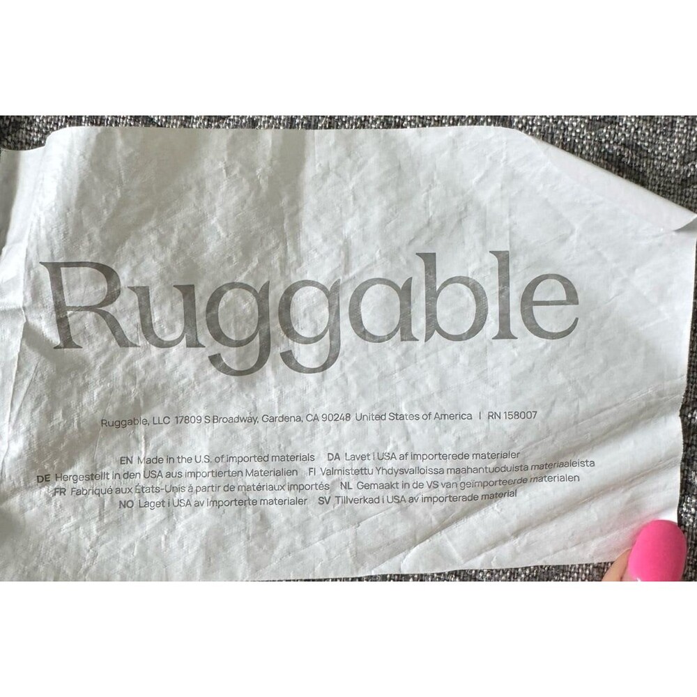 Ruggable Calabria Multicolor Runner Rug 2.5’x7’ Black Floral Motifs - Picture 5 of 6